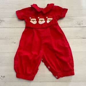 Lil Cactus‎ santa romper 3-6 months